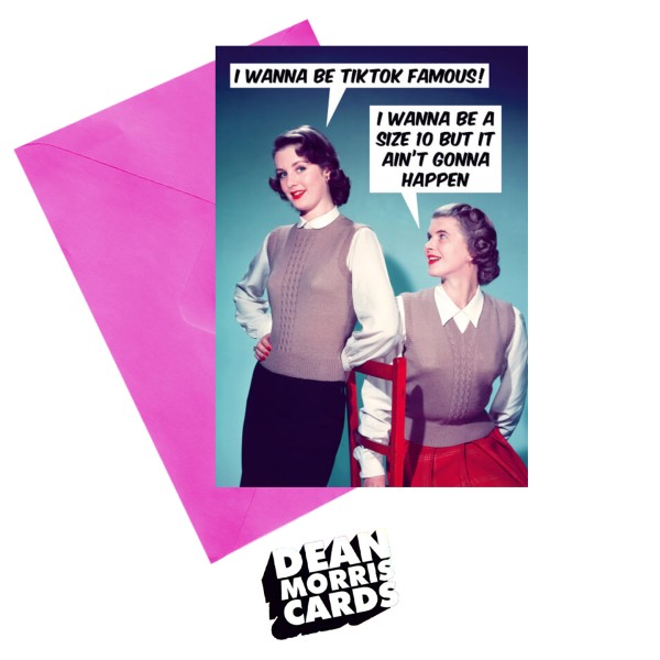 Dean Morris Cards - Поздравителна картичка "Тик ток известна" 1